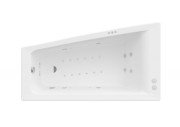 Ванна гідромасажна акрилова асиметрична Roca Easy Smart Water Air Plus ліва 160х90 см білий A24T300000