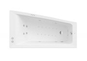 Ванна гідромасажна акрилова асиметрична Roca Easy Smart Water Air Plus права 160х90 см білий A24T293000
