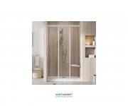 Душевые двери в нишу Ravak ASDP3-100 195 раздвижные трехэлементные профиль белый/стекло прозрачное 00VA01O2Z1