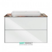 Тумба підвісна під раковину Kerama Marazzi Plaza Modern 80 см МДФ білий PL.M.80.2\WHT