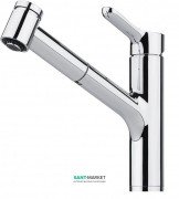 Смеситель для кухни Franke Meos с выдвижной лейкой однорычажный латунь хром 115.0356.121