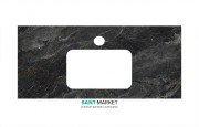  	Столешница под раковину Kerama Marazzi Plaza Classic 100 см Риальто темный серый лаппатированный PL2.VT93\100