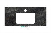  	Столешница под раковину Kerama Marazzi Plaza Classic 100 см Риальто темный серый лаппатированный PL3.VT93\100