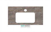 Столешница под раковину Kerama Marazzi Plaza Classic 80 см Парнас пепельный лаппатированный PL3.SG570002R\80
