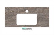 Столешница под раковину Kerama Marazzi Plaza Classic 100 см Парнас пепельный лаппатированный PL3.SG570002R\100