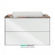 Тумба підвісна під раковину Kerama Marazzi Plaza Modern 80 см МДФ білий PL.M.80.2\WHT