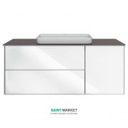 Тумба підвісна під раковину Kerama Marazzi Plaza Modern 120 см МДФ білий PL.M.120.3\WHT