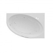 Ванна гідромасажна акрилова асиметрична Roca Orbita Effects Gold права 160х100 см білий A24T230000