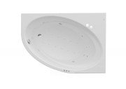 Ванна гидромассажная акриловая асимметричная Roca Orbita Smart WaterAir Plus правая 160х100 см белый A24T229000