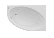Ванна гидромассажная акриловая асимметричная Roca Orbita Effects Titanium правая 150х100 см белый A24T216000