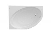Ванна гідромасажна акрилова асиметрична Roca Orbita Smart Air Plus ліва 150х100 см білий A24T203000
