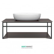 Консоль для раковини Kerama Marazzi Plaza Next підвісна 100 см чорний матовий PL.N.100.02\BLK.M