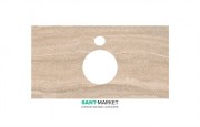 Стільниця під раковину Kerama Marazzi Plaza Modern 80 см Ріальто пісочний PL1.SG560400R\80