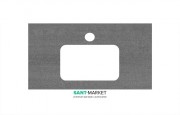 Стільниця під раковину Kerama Marazzi Plaza Next 80 см Про Дабл антрацит PL3.DD500600R\80