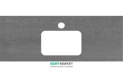 Столешница под раковину Kerama Marazzi Plaza Next 120 см Про Дабл антрацит PL3.DD500600R\120