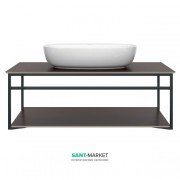 Консоль для раковины Kerama Marazzi Plaza Next подвесная 100 см черный матовый PL.N.100.02\BLK.M