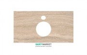 Столешница под раковину Kerama Marazzi Plaza Modern 80 см Риальто песочный PL1.SG560400R\80