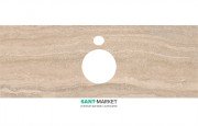 Столешница под раковину Kerama Marazzi Plaza Modern 120 см Риальто песочный PL1.SG560400R\120