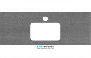 Столешница под раковину Kerama Marazzi Plaza Next 120 см Про Дабл антрацит PL2.DD500600R\120