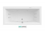 Ванна гідромасажна акрилова прямокутна Roca Vita Smart Water Air Plus 190х90 см білий A24T094000