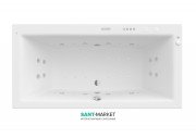 Ванна гідромасажна акрилова прямокутна Roca Vita Effects Gold Option 180х90 см білий A24T088000
