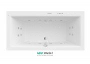 Ванна гідромасажна акрилова прямокутна Roca Vita Effects Gold 180х90 см білий A24T087000