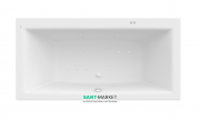 Ванна гідромасажна акрилова прямокутна Roca Vita Smart Air Plus 180х90 см білий A24T084000