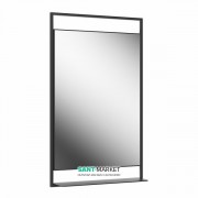 Зеркало для ванной Kerama Marazzi Plaza Next 60х100 см с LED-подсветкой PL.N.mi.60\BLK