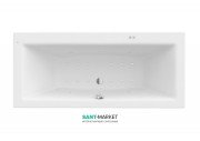 Ванна гідромасажна акрилова прямокутна Roca Vita Smart Air Plus 170х75 см білий A24T068000