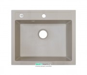 Мийка для кухні Adamant Prizma 590х500 мм штучний граніт ivory 4824296100208