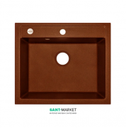 Мийка для кухні Adamant Prizma 590х500 мм штучний граніт terracotta 4824296100211