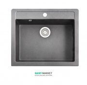 Мийка для кухні Adamant Prizma 590х500 мм штучний граніт сірий 4824296100204