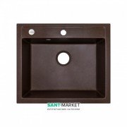 Мийка для кухні Adamant Prizma 590х500 мм штучний граніт коричневий 4824296100205