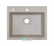 Мийка для кухні Adamant Prizma 590х500 мм штучний граніт ivory 4824296100208