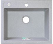 Мийка для кухні Adamant Prizma 590х500 мм штучний граніт світло-сірий 4824296100209