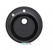 Мийка для кухні Adamant Sun Ø510 мм штучний граніт чорний 2006270043356