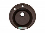 Мойка для кухни Adamant Sun Ø510 мм искусственный гранит коричневый 4824296100105