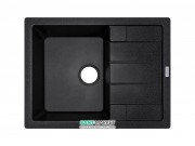 Мийка для кухні Adamant Anila 650х500 мм штучний граніт чорний 4824296100303