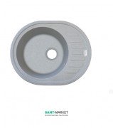 Мойка для кухни Adamant Ovum 620х500 мм искусственный гранит светло-серый 4824296100409