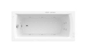 Ванна гидромассажная акриловая прямоугольная Roca Linea XL Effects Gold 160х75 см белый A24T031000