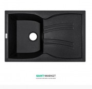Мойка для кухни Adamant New line 790х500 мм искусственный гранит черный 4824296100703