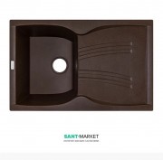 Мойка для кухни Adamant New line 790х500 мм искусственный гранит коричневый 4824296100705