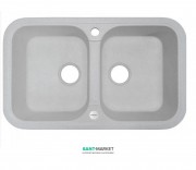 Мийка для кухні Adamant Twins 770х470 мм штучний граніт old stone 4824296100510