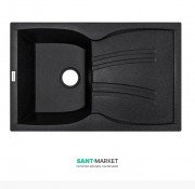 Мойка для кухни Adamant New line 790х500 мм искусственный гранит черный 4824296100703