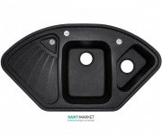 Мойка для кухни Adamant Сonsensus 1060х575 мм искусственный гранит черный 4824296100603
