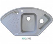 Мийка для кухні Adamant Сonsensus 1060х575 мм штучний граніт світло-сірий 4824296100609