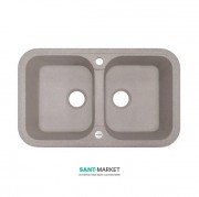 Мийка для кухні Adamant Twins 770х470 мм штучний граніт терра 4824296100507