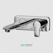 Смеситель для раковины TOTO Classic настенный однорычажный хром DLB305-1VE