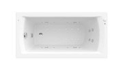 Ванна гідромасажна акрилова прямокутна Roca Linea Effects Titanium 140х70 см білий A24T009000
