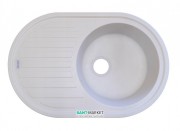 Мийка для кухні Adamant Ellipsis 770х500 мм штучний граніт білий ь4824296101001